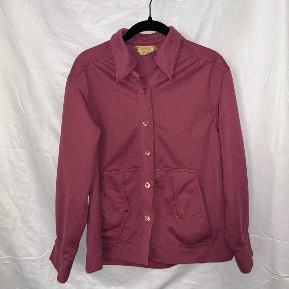 Woodi Jacket Button Up Long Sleeve Collared Shirt Top Shacket Vintage
